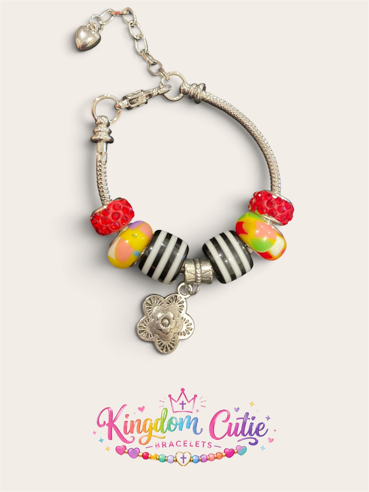 Faith Flower Bracelet